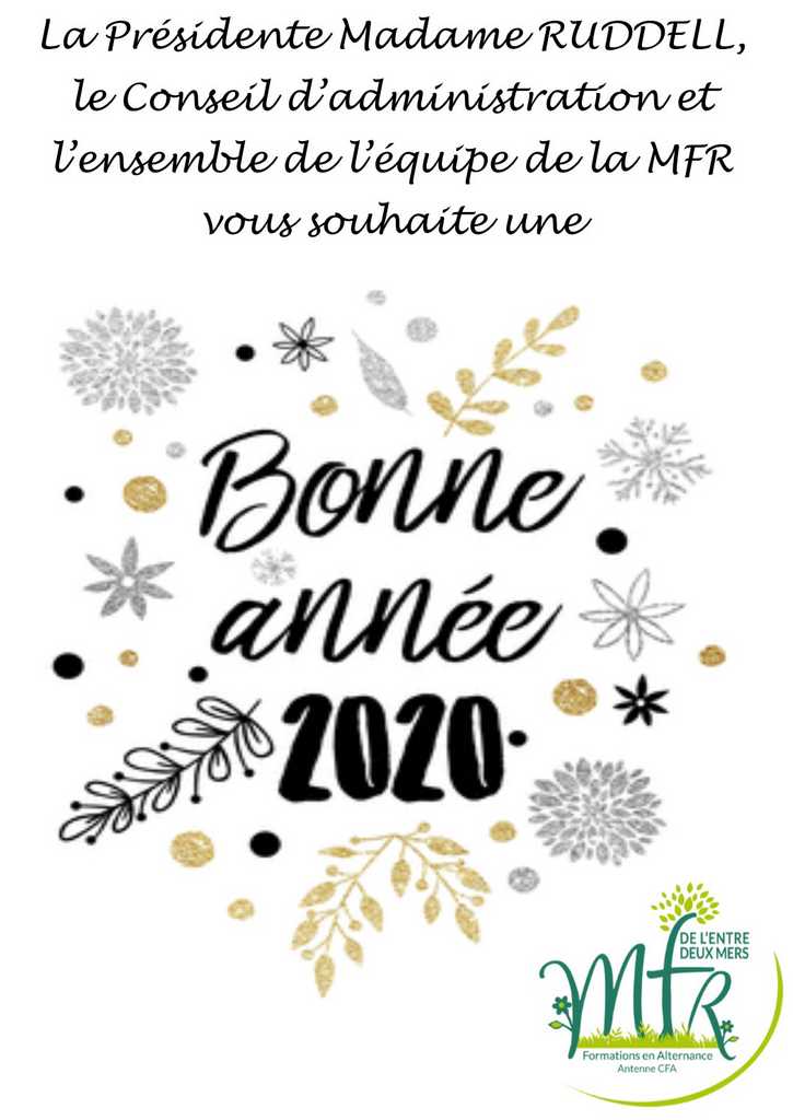 Lire la suite à propos de l’article Bonne Année 2020